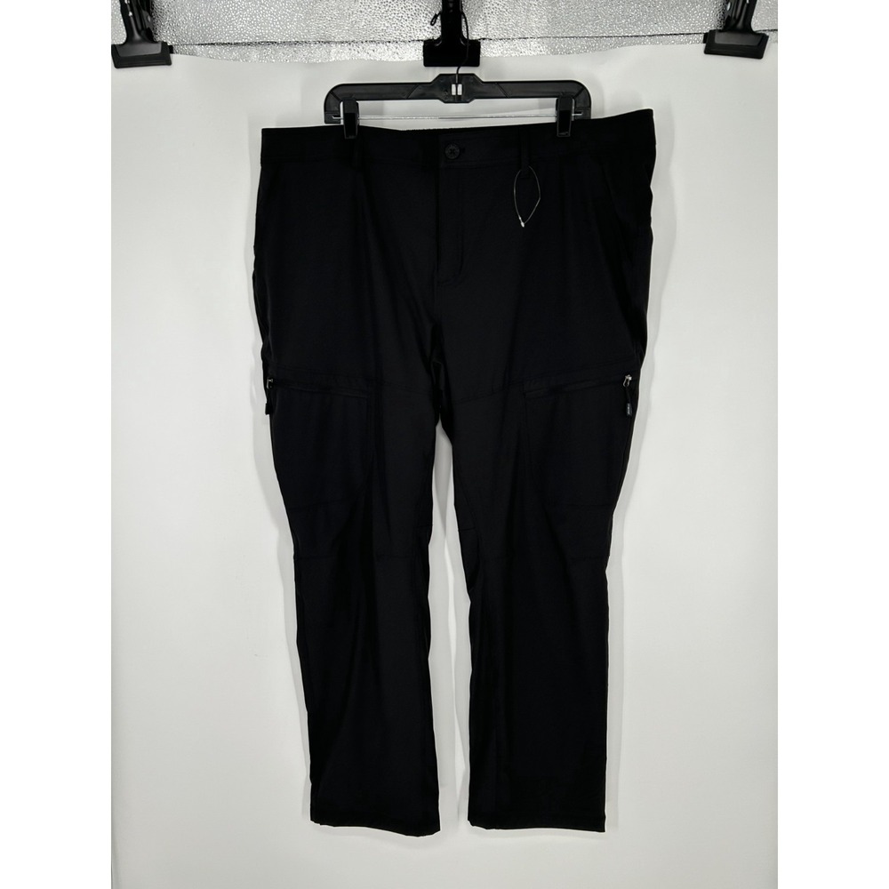 Eddie Bauer Flexion Fleece Lined 2.0 Pants Women 22W Mid Rise Straight Leg 42x30